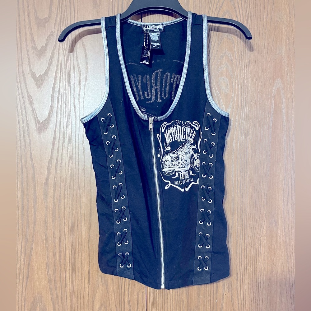 Women’s biker corset type top